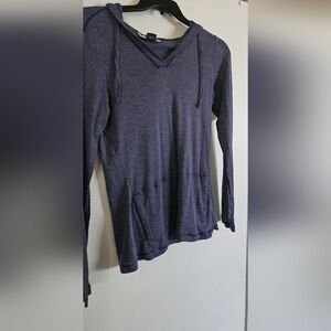 Exofficio Men's Blue Textured Hoodie